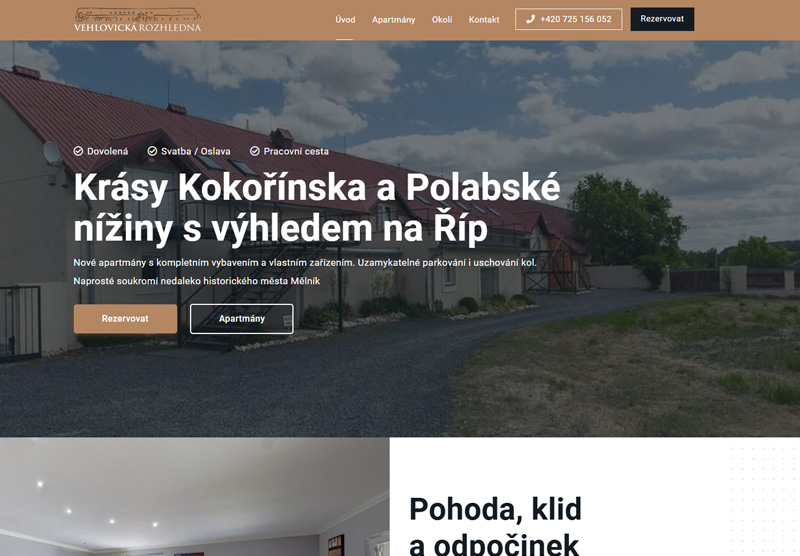 Ubytování Vehlovice